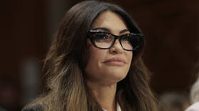Kimberly Guilfoyle listens during her nominations hearing on Capitol Hill in Washington DC, July 9, 2025 in Washington, DC