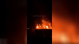 WATCH aftermath of Ukrainian drone attack on Russian oil refinery
