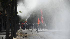 Albania’s Education Ministry torched as violent unrest grips country (VIDEOS)