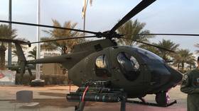 An AH-6i helicopter of the Saudi Arabian National Guard.