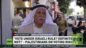 Democracy for whom? Palestinians shut out of Israeli vote – RT reports (VIDEO)