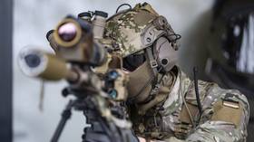 A KSK unit soldier photographed at the military base in Calw, Germany, on February 17, 2026.