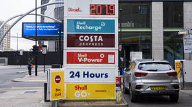 Unleaded and diesel fuel prices seen at a petrol station forecourt in London, England, October 24, 2026