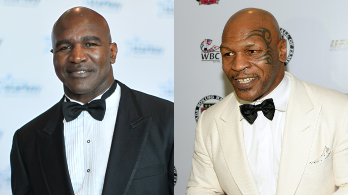 Mike Tyson and Evander Holyfield
