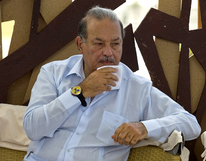 Mexican tycoon Carlos Slim. (AFP Photo / Luis Acosta)