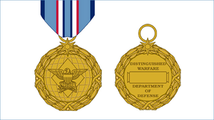 A sketch of the new Distinguished Warfare Medal, approved last month by then-Defense Secretary Leon Panetta.