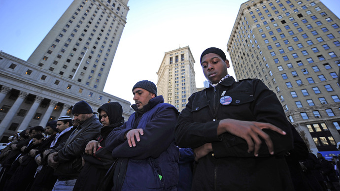 New York Muslims protest police surveillance