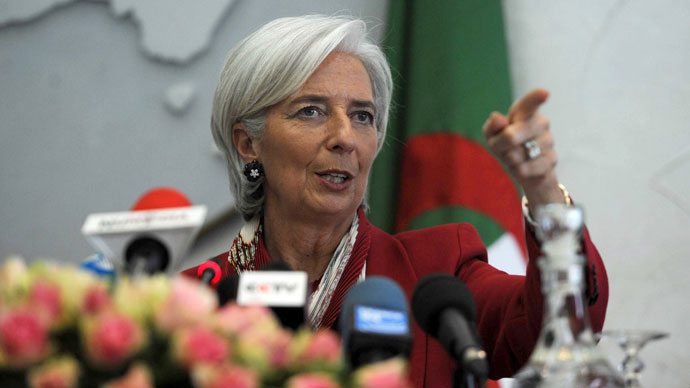 International Monetary Fund (IMF) chief Christine Lagarde.(AFP Photo / Farouk Batiche)
