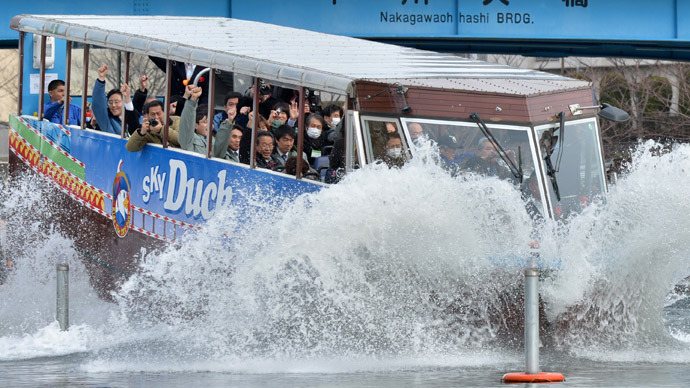 Making a Splash: Sky Duck amphibious bus tours launch in Tokyo (PHOTOS)