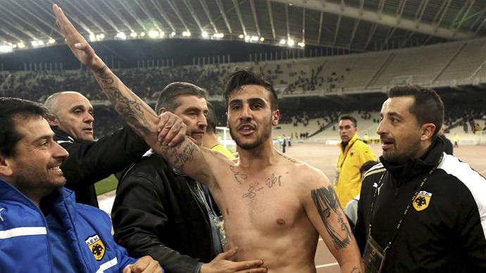 Greek footballer receives lifetime ban over Nazi salute