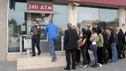 Cyprus imposes ATM withdrawal limit of €100 per day for island's two largest banks