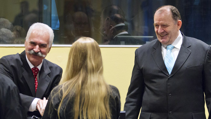 Hague tribunal jails 2 Bosnian Serb ex-officials for 22 years