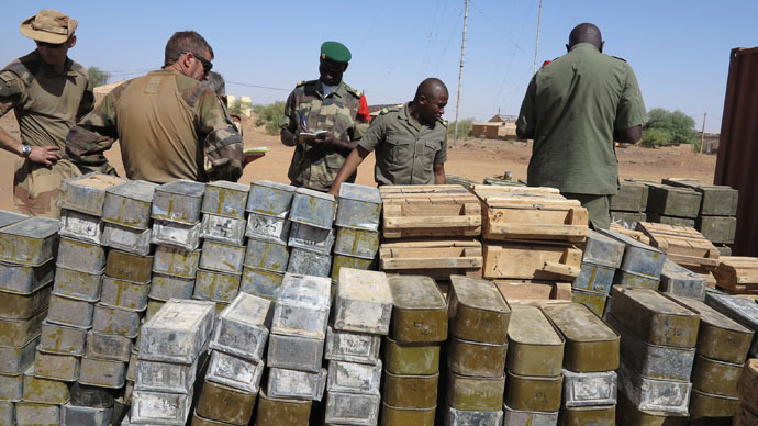 French troops seize 7 tons of firearms from Mali rebels