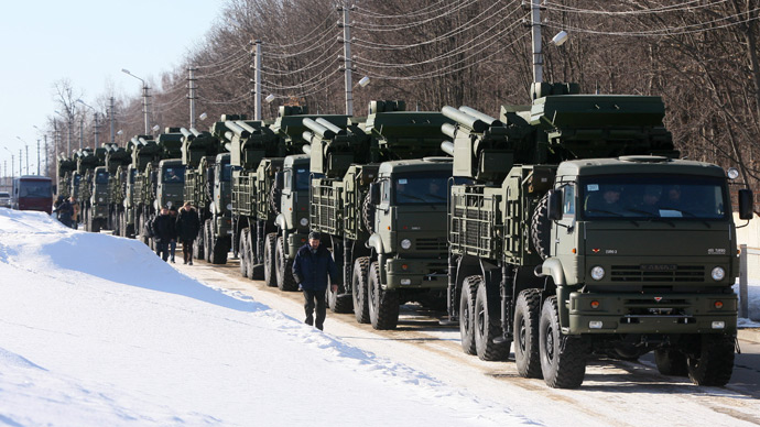 Russian Air force received first 10 of the new air-defense missile systems SA-22 Greyhound (Pantsir-S1) (RIA Novosti / Alexey Kudenko)