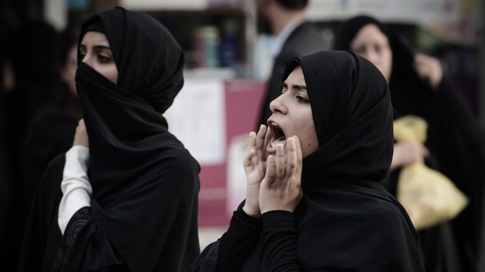 Bahrain police break up women’s protest with stun grenades