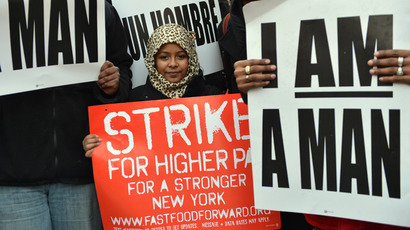 US fast-food workers stage nationwide strike over low wages