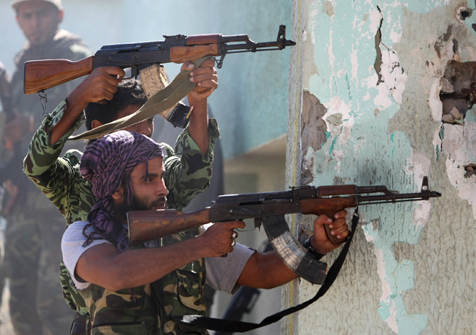 Libyan National Transitional Council fighters (AFP Photo / Ahmad Al-Rubaye)