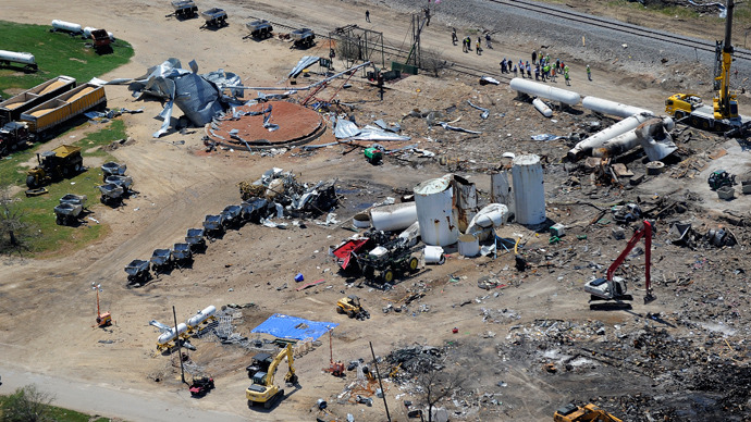 West, Texas fertilizer plant one of thousands of potential disasters - report