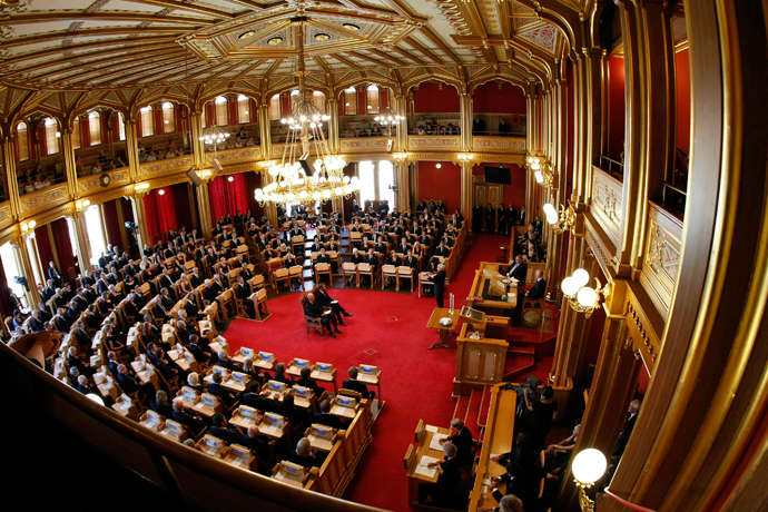 A general view inside the Norwegian parliament in Oslo (Reuters / Erlend Aas / Scanpix)