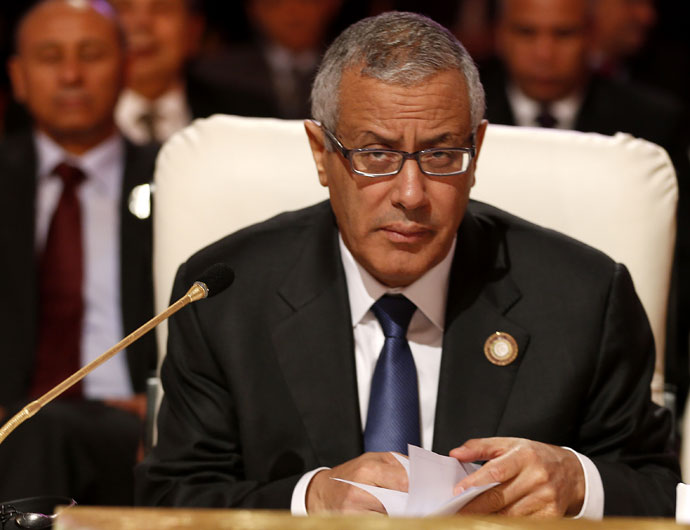 Libya's Prime Minister Ali Zeidan.(AFP Photo / Karim Sahib)