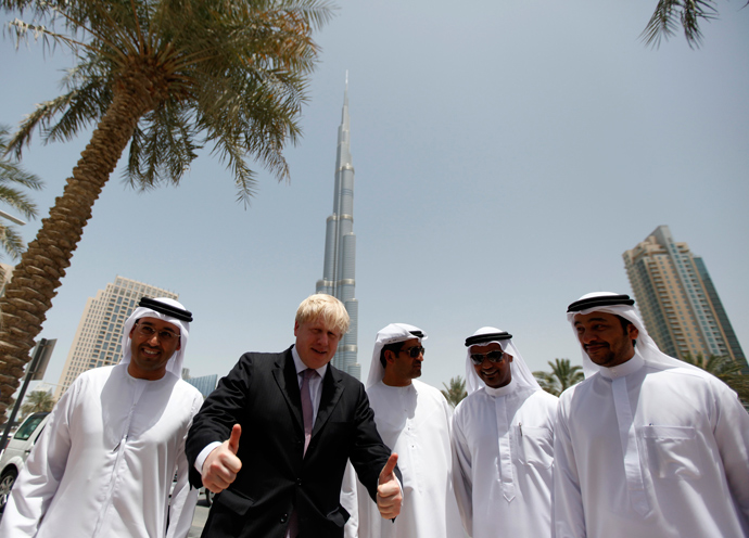 London Mayor Boris Johnson (2nd L) (Reuters / Jumana El Heloueh)