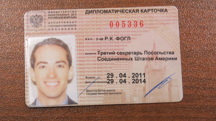 Ryan Fogleâs diplomatic pass (FSB)