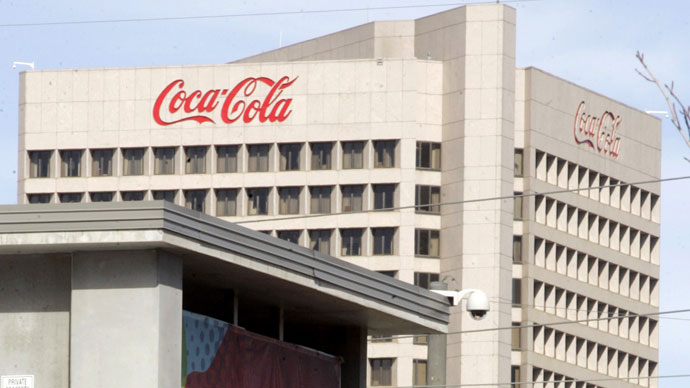 Headquarters of Coca-Cola tower over The World of Coca-Cola in Atlanta, Georgia.(Reuters / Tami Chappell)