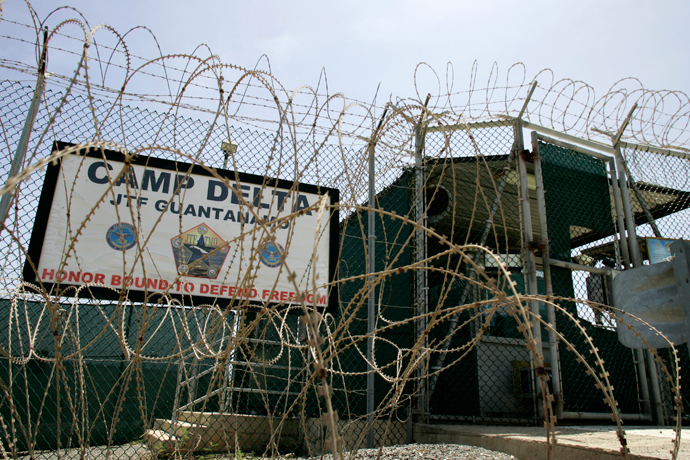 The front gate of Camp Delta is shown at the Guantanamo Bay Naval Station in Guantanamo Bay, Cuba (Reuters / Joe Skipper)