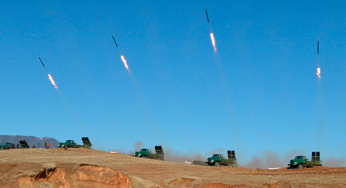 North Korea's artillery sub-units (Reuters / KCNA)