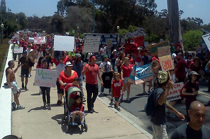 The March Against Monsanto, San Diego. (Image from facebook.com)