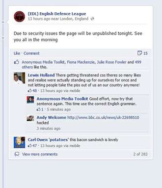 A screenshot from facebook.com