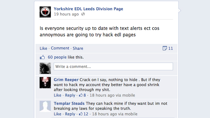 A screenshot from facebook.com