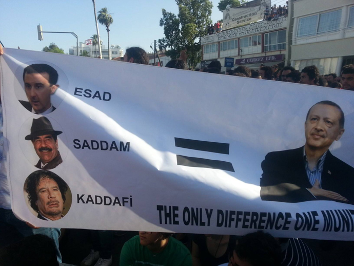 'Solidarity with people in Turkey and Taksim Squareâ demonstration in Nicosia, Cyprus / Photo by Melis Tutan