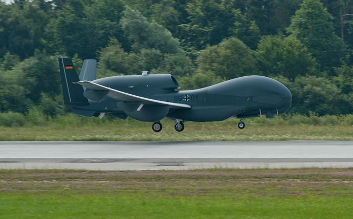 Euro Hawk plane (AFP Photo / Armin Weigel Germany Out) 