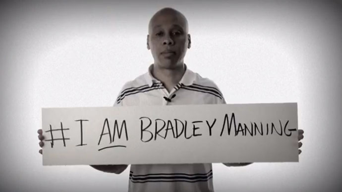 Screenshot from YouTube user I am Bradley Manning