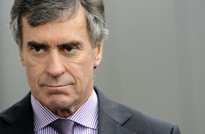 Jerome Cahuzac resigned from his budget minister post after he was accused of, and confessed to having a Swiss bank account. (AFP Photo / Jean-Pierre Muller)
