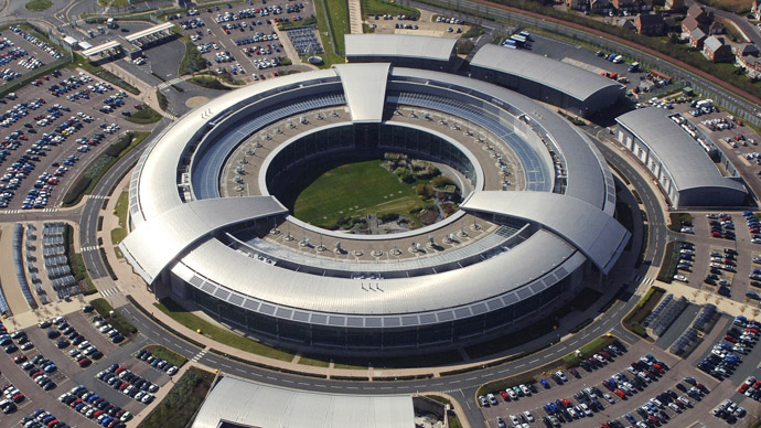 An aerial image of the Government Communications Headquarters (GCHQ) in Cheltenham, Gloucestershire. (Photo from www.defenceimagery.mod.uk)