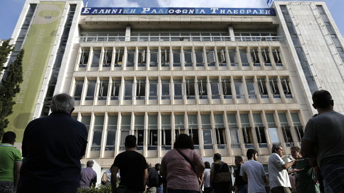Employees seize Greek  State TV and radio HQ after govt-announced suspension