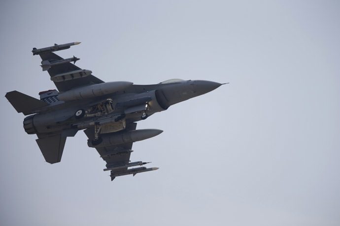 A F-16 fighter jet belonging to the U.S. Air Force (Reuters)