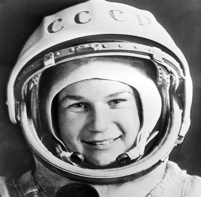 Pilot-cosmonaut Valentina Tereshkova. Photo reproduction. (RIA Novosti)