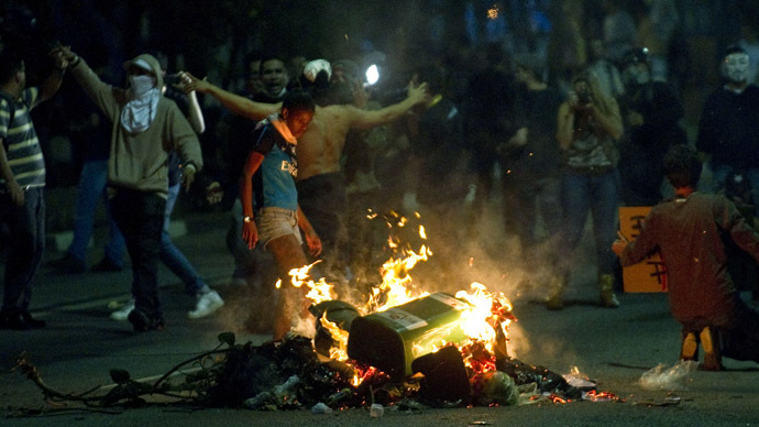 Brazil despair: Protests over transport, inflation gain intl support (PHOTOS)