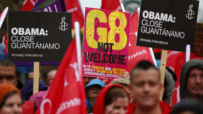 Thousands gather for anti-G8 protests in Northern Ireland