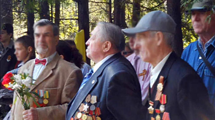 Fellow veterans were behind Maslov's (center) downfall (Screenshot from video by Alexander Bigurov)
