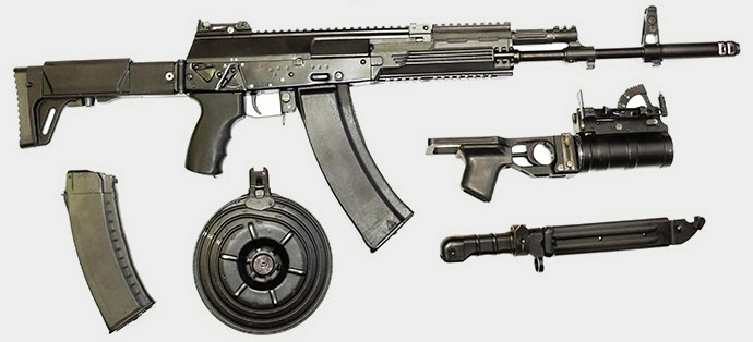 New Kalashnikov AK-12 model 2012, designed by the NPO Izhmash . (Photo courtesy of NPO Izhmash / RIA Novosti)