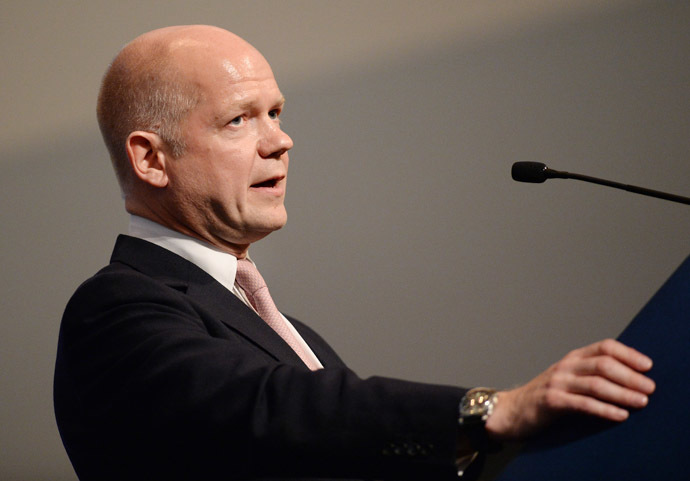 UK Foreign Minister William Hague (AFP Photo)