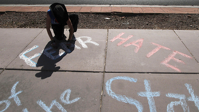 California chalk protester hit with gag order