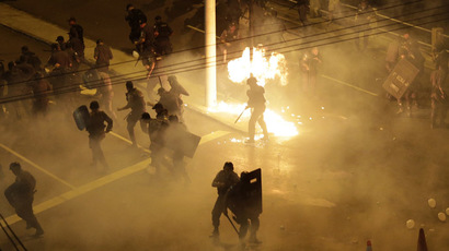 Brazilian World Cup builders call for national strike as construction death toll rises