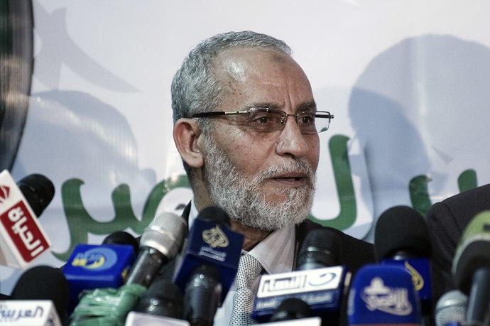 Mohamed Badie, Egypt's Muslim brotherhood leader (AFP Photo)