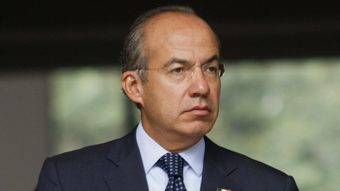 Former Mexican President Felipe Calderon (AFP Photo/Pedro Pardo)