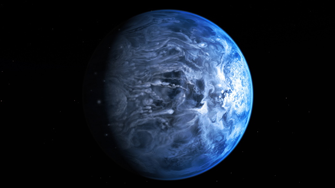 Unearthly blue: Scientists reveal color of planet 63 light years away